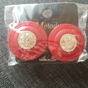 Red earrings